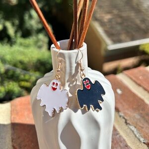 Cute ghost earrings Halloween gift for her